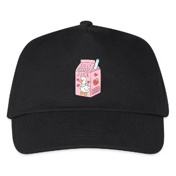 silly gooses juice cute goose drink - Kids’ Baseball Cap - black - Front