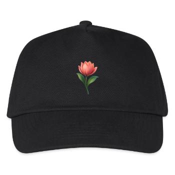 Schöne Blume - Kinder Basecap - Schwarz - Vorne