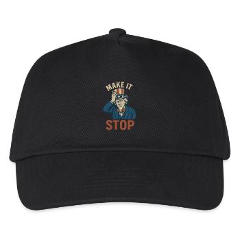 Make It stop political - Kids’ Baseball Cap - black - Front