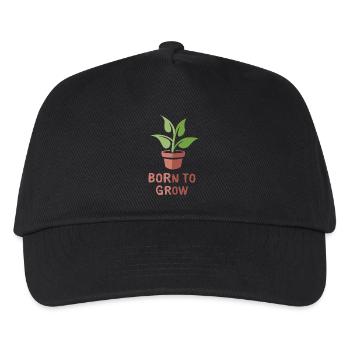 born to grow - Plants and Botany Love - Kids’ Baseball Cap - black - Front