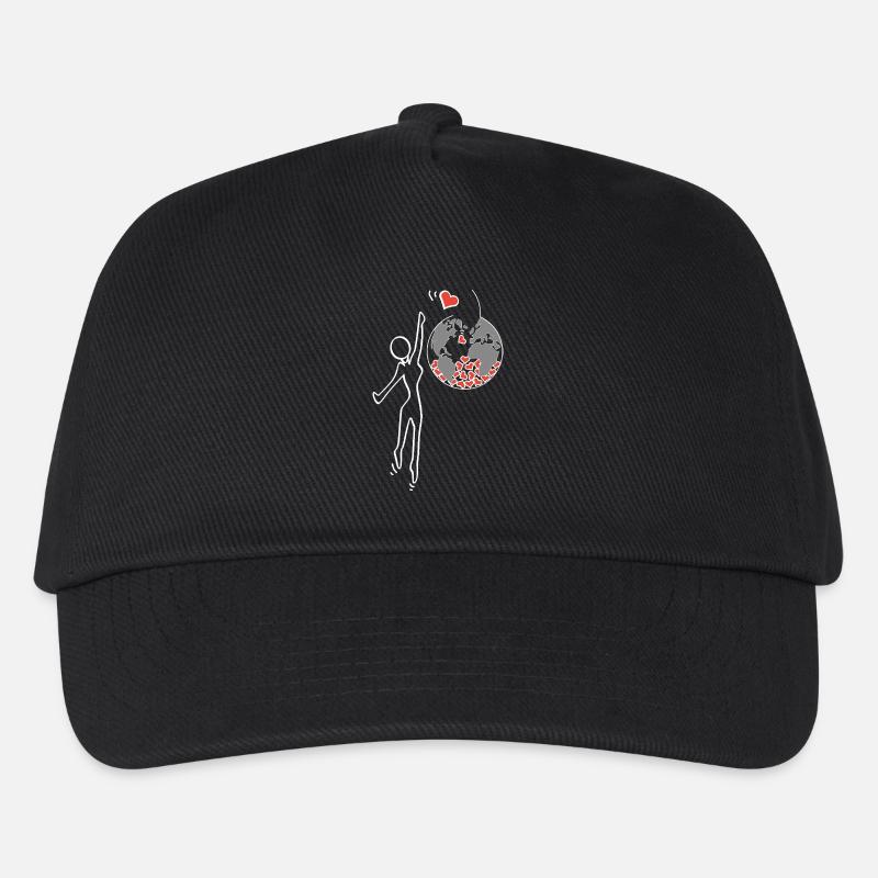 Gib Liebe - Kinder Basecap - Schwarz