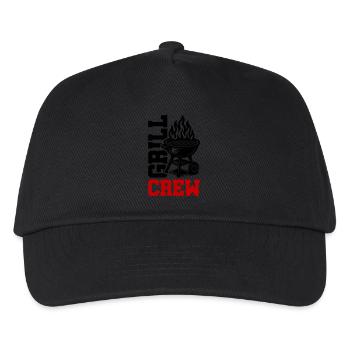Grill Crew - Kinder Basecap - Schwarz - Vorne