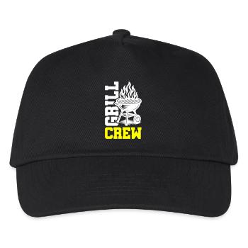 Grill Crew - Kinder Basecap - Schwarz - Vorne