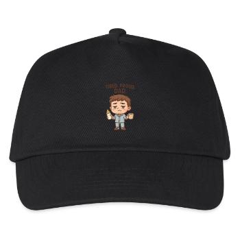 Müde. Stolz. Papa. - Kinder Basecap - Schwarz - Vorne
