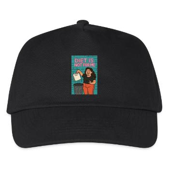 Diät ist nichts für mich - Kinder Basecap - Schwarz - Vorne
