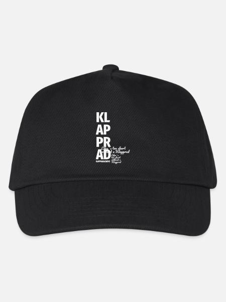 Klapprad Faltrad Fahrrad Geschenk Spruch Fashion - Kinder Basecap - Schwarz