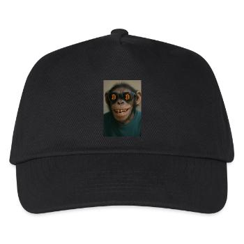 Bitcoin meets Monkey Joe - Kids’ Baseball Cap - black - Front