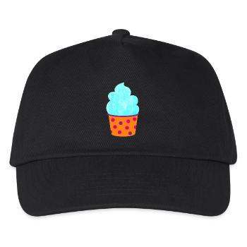 Glace Glace Tasse à Glace Dots Muffin Dots Sweet - Casquette de baseball Enfant - noir - Devant