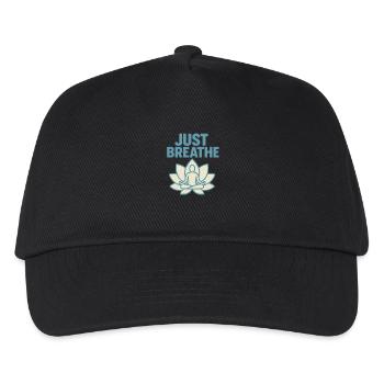 just breath - Kinder Basecap - Schwarz - Vorne