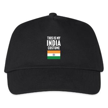This my India costume - Kids’ Baseball Cap - black - Front