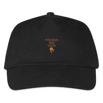 Les sentiments sont valables - Casquette de baseball Enfant - noir - Devant