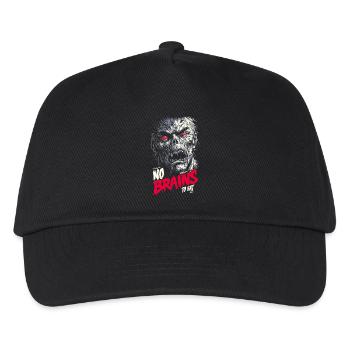 There are no brains - Kids’ Baseball Cap - black - Front