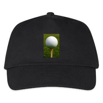 Sport - Golfball - Kinder Basecap - Schwarz - Vorne