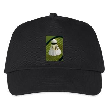 Sportarten - Badminton - Kinder Basecap - Schwarz - Vorne