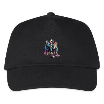 Emotional erschöpft, aber super stylisch - Kinder Basecap - Schwarz - Vorne
