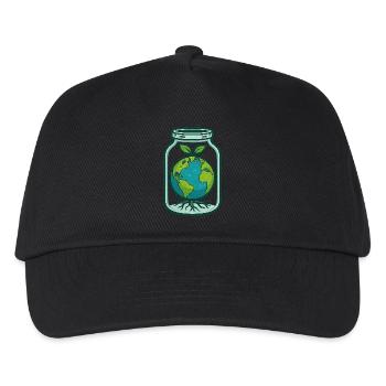 There is no Planet B - Kinder Basecap - Schwarz - Vorne