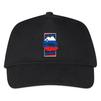 Slowenien - Kinder Basecap - Schwarz - Vorne