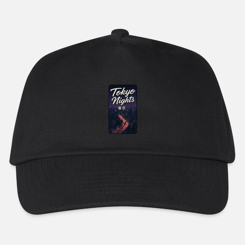 Tokyo Nights - Kinder Basecap - Schwarz