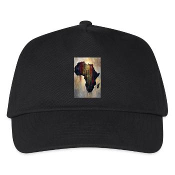 Africa Map Tribal Art Print - Kids’ Baseball Cap - black - Front