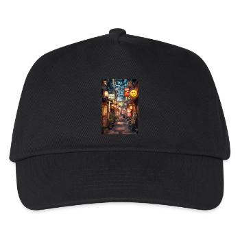 Tokyo Night Alley Glow - Kids’ Baseball Cap - black - Front