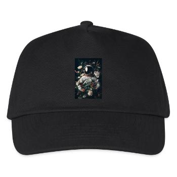 Astronaut in Bloom - Kids’ Baseball Cap - black - Front
