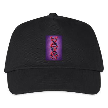Beeren-DNA-Twist - Kinder Basecap - Schwarz - Vorne