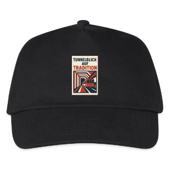 Tunnel vision on Tradition Ubahn - Kids’ Baseball Cap - black - Front