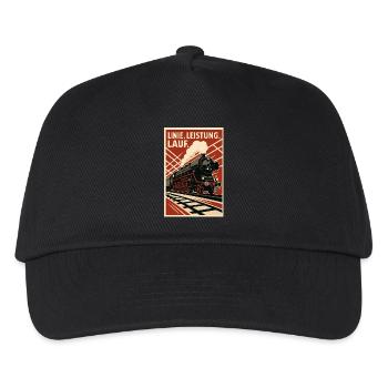 Performance de circulation sur les lignes ferroviaires - Casquette de baseball Enfant - noir - Devant
