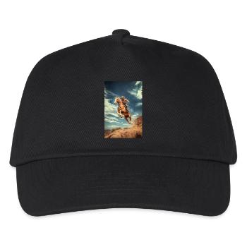 Saut de falaise de cow-boy - Casquette de baseball Enfant - noir - Devant