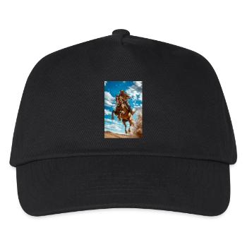 Epischer Cowboy-Sprung - Kinder Basecap - Schwarz - Vorne