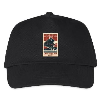 Parcours de performance de la ligne de locomotive à vapeur - Casquette de baseball Enfant - noir - Devant