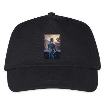 Reine Dragon au coucher du soleil - Casquette de baseball Enfant - noir - Devant