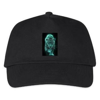 Neon Jaguar in Motion - Kids’ Baseball Cap - black - Front