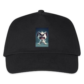 Grumpy Cartoon Dog Rage Mode - Kids’ Baseball Cap - black - Front