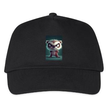 Grumpy Cartoon Sloth Attitude - Kids’ Baseball Cap - black - Front