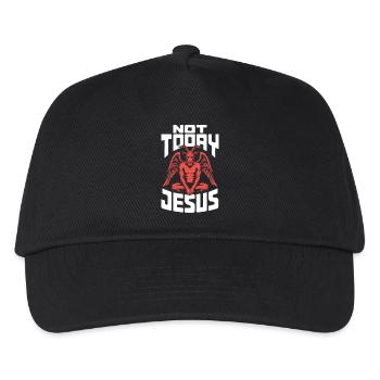 Nicht heute Jesus! Satanist Atheist Goth Aesthetic - Kinder Basecap - Schwarz - Vorne