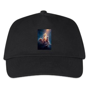 Lumière céleste sur les sommets des nébuleuses - Casquette de baseball Enfant - noir - Devant