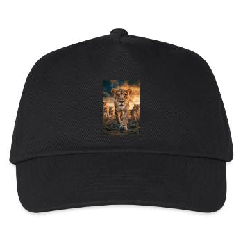 Fearless Lioness Leading the Pride - Kids’ Baseball Cap - black - Front