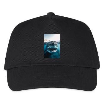 Rencontre rapprochée avec un méga requin - Casquette de baseball Enfant - noir - Devant