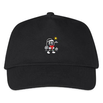 Ribbo mit Herz voller Liebe - Kinder Basecap - Schwarz - Vorne