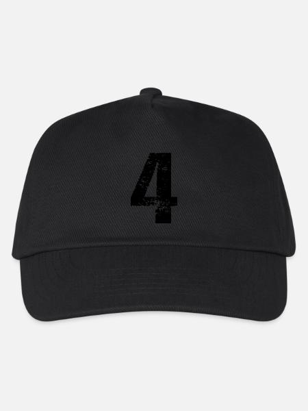 4 Number Leotard - Kids’ Baseball Cap - black