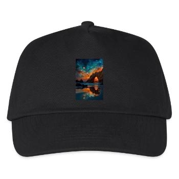 Arche au clair de lune sur l’océan - Casquette de baseball Enfant - noir - Devant