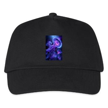 Méduse néon - Casquette de baseball Enfant - noir - Devant