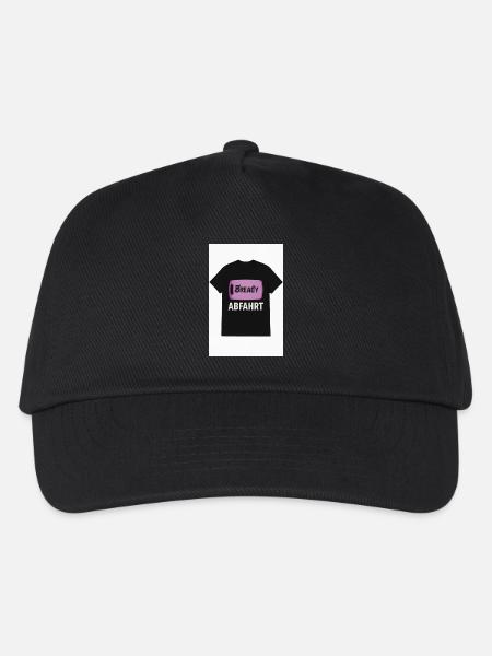 Bready Abfahrt T-Shirt mit Backwaren-Motiv - Kinder Basecap - Schwarz