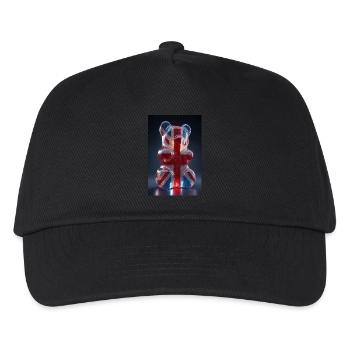 British Flag Gummy Bear - Kids’ Baseball Cap - black - Front