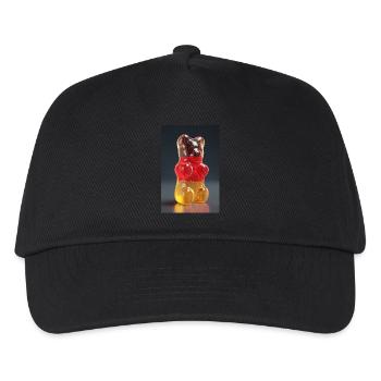 Transparent German Gummy Bear - Kids’ Baseball Cap - black - Front