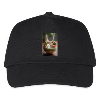 Bol d’art Ramen Bridge - Casquette de baseball Enfant - noir - Devant