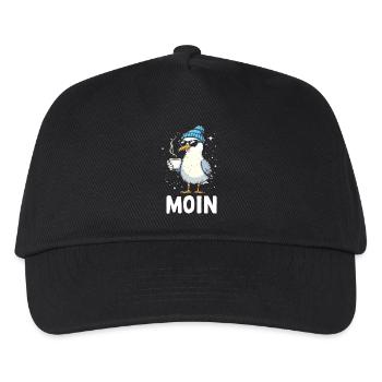 Moin Seagull Coffee Coast Northern Germany - Kids’ Baseball Cap - black - Front