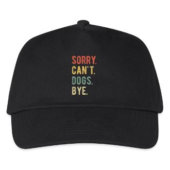 Sorry Can't Dogs Bye II - Kids’ Baseball Cap - black - Front