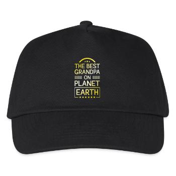 Bester Opa Spruch - Kinder Basecap - Schwarz - Vorne
